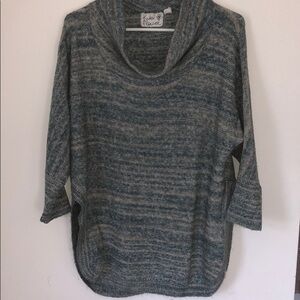 Marbled pattern, cowl neck Anthropologie tunic